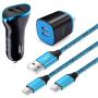 USB C Charger Set, 2Pack 6.6ft Type C Charging Cord with Car Charger Adapter, Wall Plug Compatible with Samsung Galaxy S10e S10 S10+ S9 S9+ S8 S8+ A10e A50 A70 A80 Note10+ 10 9 8,Google Pixel 3 3a 2XL