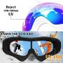 CherryCsy Ski Goggles UV Protection Over Glasses Motorcycle Skiing & Skating & Outdoor Sport for Men Women & Youth 5 PCS