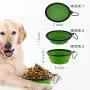 Guardians Large Collapsible Dog Bowls, 34oz Portable Foldable Water Bowls Food Dishes with Carabiner Clip for Travel, 2 Pack (Purple+Green) Guardians Large Collapsible Dog Bowls, 34oz Portable Foldable Water Bowls Food Dishes with Carabiner Clip for Travel, 2 Pack (Purple+Green)