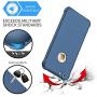 ORETECH iPhone 6S Plus Case, iPhone 6 Plus/6S Plus Case with [2 x Tempered Glass Screen Protector] 360° Shockproof Protective Hard PC+Soft TPU Silicone Cover for iPhone 6 Plus/6s Plus - 5.5 Blue