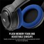 Corsair HS35 - Stereo Gaming Headset - Memory Foam Earcups - Headphones Designed for Playstation 4 (PS4) and Mobile – Blue (Renewed)