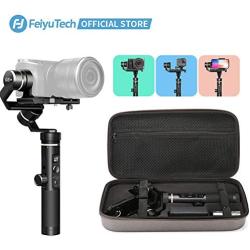 FeiyuTech G6 Plus 3-Axis Handheld Gimbal Stabilizer,Fits Mirrorless Camera, Pocket Camera, GoPro DJI OSMO Action Camera, Smartphone,Payload 3.3 lb,Splashproof