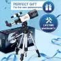 MAXLAPTER Telescope for Kids Astronomy Beginners, 150X Portable Travel Scope 300/70 HD Large View Refractor with Camera Wire Shutter, Smartphone Adapter and Backpack MAXLAPTER Telescope for Kids Astronomy Beginners, 150X Portable Travel Scope 300/70 HD Large View Refractor with Camera Wire Shutter, Smartphone Adapter and Backpack