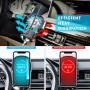 DM Cell Phone Holder for Car, Automatic Clamping Car Phone Mount Qi Wireless Car Charger Dashboard/Air Vent Car Mount Compatible with iPhone 8 Plus XS Max X 11 Pro, Samsung Galaxy S9 S10 Plus Note 9