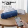 Anker Soundcore Motion+ Bluetooth Speaker with Hi-Res 30W Audio, Extended Bass and Treble, Wireless HiFi Portable Speaker with App, Customizable EQ, 12-Hour Playtime, IPX7 Waterproof, and USB-C, Blue