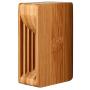 ARCHEER Cell Phone Stand Holder Natural Bamboo Wood Phone Dock Stands Compatible Phone XS Max XR 6 6s 7 8 X Plus 5 5s 5c and Android Smartphones Within 5.5 Inches