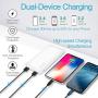 Portable Charger Power Bank 10000mAh - External Battery Pack with Dual USB Ports and USB-C Input, Compact High-Speed Charging Backup Phone Charger, Compatible for iPhone, Samsung, iPad, etc.