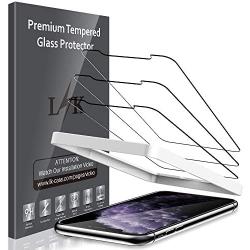 LK [3 Pack] Screen Protector for iPhone Xs Max / iPhone 11 Pro Max 6.5" Tempered Glass Case Friendly Touch Accurate with Alignment Frame Easy Installation Bubble Free