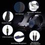 RegeMoudal Gaming Headset for Xbox One, PS4, PC, Noise Cancelling Over Ear Headphones Mic, Blue LED Light, Subwoofer Surround, Soft Memory Earmuffs for PC Laptop Tablet and Smart Phone (Renewed)