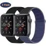 OHCBOOGIE Compatible with Apple Watch Band 38mm 40mm 42mm 44mm, Sport Soft Breathable Band Nylon Replacement for iWatch Series 5/4/3/2/1,2pack OHCBOOGIE Compatible with Apple Watch Band 38mm 40mm 42mm 44mm, Sport Soft Breathable Band Nylon Replacement for iWatch Series 5/4/3/2/1,2pack