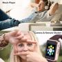 Amazqi Smart Watch, Smartwatch Phone with SD Card Pedometer Call Text Notification SIM Card Slot Music Player Camera Compatible for Android Samsung Huawei and iPhone (Partial Functions) for Men Women