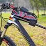 MARXIAO Bicycle Waterproof Front Beam Bag, Upper Tube Bag Mobile Phone Saddle Bag Mountain Bike Accessories Equipment MARXIAO Bicycle Waterproof Front Beam Bag, Upper Tube Bag Mobile Phone Saddle Bag Mountain Bike Accessories Equipment
