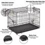 MidWest Homes for Pets Dog Crate | iCrate Single Door & Double Door Folding Metal Dog Crates | Fully Equipped