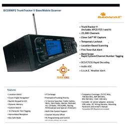 Uniden BCD996P2 Digital Mobile TrunkTracker V Scanner, 25,000 Dynamically Allocated Channels, Close Call RF Capture Technology, 4-Line Alpha display, Base/Mobile Design, Phase 2, Location-Based Scanning