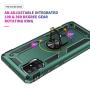 Case for Galaxy A71 5G, Extreme Protection Armor Dual Layer Protective Cover 360 Degree Swivel Ring Kickstand for Samsung Galaxy A71 5G 6.7" Green