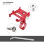 XOSS Bike Cellphone Holder, Mobile Support for Mountain Bike Bicycle Handlebar & Stem Cellphone Holder Aluminium Alloy Adjustable Mobile Phone Mount for Highway Vehicles (Blue Plus 6)