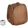 AW 2L Portable Steam Sauna Spa Folding Tent Fast Fold Slim Weight Loss Detox Therapy Personal Home