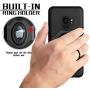 eSamcore Samsung Galaxy S9 Case Ring Holder Kickstand Cases + Dashboard Magnetic Phone Car Mount [Black]