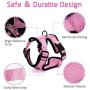 rabbitgoo Cat Harness and Leash for Walking, Escape Proof Soft Adjustable Vest Harnesses for Medium Large Cats, Easy Control Breathable Pet Safety Jacket with Reflective Strips & 1 Metal Leash Ring