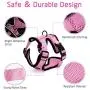 rabbitgoo Cat Harness and Leash for Walking, Escape Proof Soft Adjustable Vest Harnesses for Medium Large Cats, Easy Control Breathable Pet Safety Jacket with Reflective Strips & 1 Metal Leash Ring