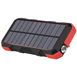 Hiluckey Portable Solar Charger 26800mAh USB C 18W Power Bank Fast Charge Battery Charger for iPhone 11, Samsung S10, Huawei, MacBook