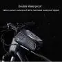 Bike Bag Bike Frame Bag Bike Phone Bag Handlebar Bag Phone Mount Pack, Front Top Tube Bag Sensitive Touch Screen Saddle Sun Visor Bag Waterproof Phone Case for Smartphones Below 6.5 (Handlebar Bag 5)