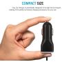 Car Charger, [Apple MFI Certified] by GemDox for Fast Car Charging Compatible with iPhone 11, Xs max/XR/x/8/7/6s, iPad Air 2/Mini 3, Note 9/Galaxy S10/S9/S8 with Extra USB Port (Black)