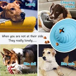 Wisedom Interactive Dog Toy IQ Treat Ball Food Dispensing Puzzle Toy for Medium Large Dogs Playing Chasing Chewing