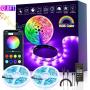 Autai Dream Color LED Strip Lights Kit,Smart Phone App Controlled,32.8ft/10m 300leds 5050 RGB Flexible Rope Light with Bluetooth Controller Sync to Music for Home Kitchen Bed Room Decoration