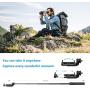 Selfie Stick Tripod with Removable Wireless Bluetooth Remote Shutter Compatible,Lightweight Extendable Aluminum Pocket Selfie Stick for iPhone 11/XR/X/8/8P/7/7P Android Phone，Gopro,Webcam and Camera