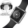 [2-Pack] Julk Case for Apple Watch Series 5 / Series 4 Screen Protector 44mm, 2019 New iWatch Overall Protective Case TPU HD Clear Ultra-Thin Cover for Series 5/4 (44mm)