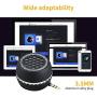 Mini Portable Speaker Compatible for iPhone/Android Phones/iPad Tablet/Computer/iPod, Yuiphint 3W Mobile Phone Speaker Line-in Speaker with Clear Bass 3.5mm Aux Audio Interface