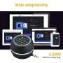 Mini Portable Speaker Compatible for iPhone/Android Phones/iPad Tablet/Computer/iPod, Yuiphint 3W Mobile Phone Speaker Line-in Speaker with Clear Bass 3.5mm Aux Audio Interface
