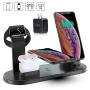 4 in 1 Wirelesse Charging Station, Compatible for AirPods/iPhone/iWatch Series, Qi Fast Wireless Charger Stand Dock for iPhone 11/11 Pro Max/X/XR/XS/ 8/8P