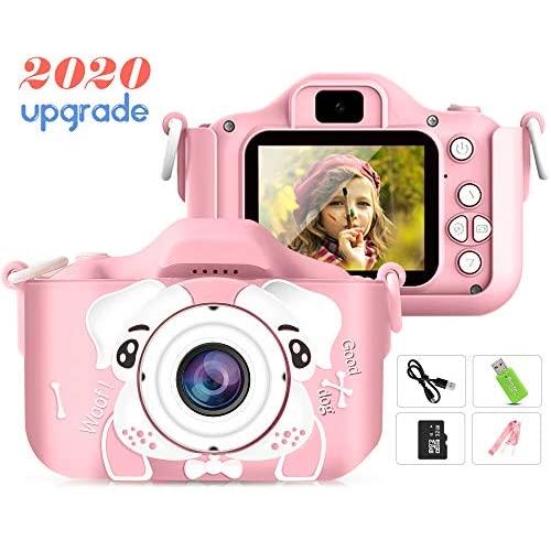 Sinceroduct Kids Camera，Petiparkit Digital Camera for Kids 2.0 Inches IPS Screen 20MP HD Kids Video Camera Children Toy Camera Recorder for Kids Gifts for 3-10 Year Old Boys Girls with 32GB SD Card
