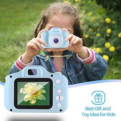 NINE CUBE Kids Toys Children Digital Camera for 3-9 Year Old Boys Girls Kids Action Camera ,Toddler Video Recorder 2 Inch 1080P Birthday Gifts for 3 4 5 6 7 8 9 10 Year Old Kids (32G SD Card Included