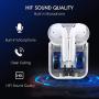 Wireless Earbuds Bluetooth Headphones,Bluetooth 5.0 Auto Pairing in-Ear Headphones with Portable Case Wireless Charging Case (White) 76