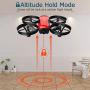 SANROCK U61W Drones for Kids with Camera, RC Quadcopter with 720P HD WiFi FPV Camera, Support Altitude Hold, Route Making, Headless Mode, One-Key Start, Emergency Stop, Great Gift for Boys Girls