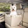 PetSafe Happy Ride Jumbo Booster Seat for Dogs - Elevated Pet Bed for Cars, Trucks and SUVs - Multiple Styles, Includes Tether
