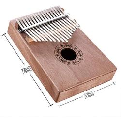 17 Keys Wooden Kalimba Thumb Piano, Portable Finger Piano with Cloth Bag for Kids piano Adult Beginner