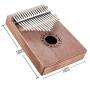 17 Keys Wooden Kalimba Thumb Piano, Portable Finger Piano with Cloth Bag for Kids piano Adult Beginner