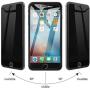 JETech Privacy Screen Protector for Apple iPhone SE 2nd Generation, iPhone 8 and iPhone 7, Anti-Spy Tempered Glass Film, 2-Pack