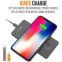 Wireless Charger, Alpatronix CX101 Quick Charge Qi Charging Pad Compatible for iPhone 11/Pro Max/XS Max/XS/XR/X/8/8 Plus, Galaxy S10 Plus/S10/S9+/S8+/Note 8, Qi-Enabled Phones (No AC Adapter) Black
