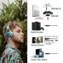 PS4 Gaming Headset with mic, Beexcellent Xbox One Headset with Stereo Sound Noise Isolation Memory Foam LED Light for PC Laptop Tablet