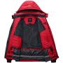 Wantdo Womens Mountain Waterproof Ski Jacket Windproof Rain Jacket Winter Warm Snow Coat