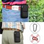 ykooe Cell Phone Pouch Nylon Holster Case with Belt Clip Cover for iPhone 11, Pro, Max, 6 7 X, Samsung Galaxy A10, A20, A50, S7, S8, S9, S10, S20 Huawei, Motorola, Other Smartphone