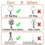 Ring Light with Stand, LED Selfie Ring Light YouTube Video Makeup Phone, 2020 Newest for YouTube Video/Photography (Black-12 Inch) Ring Light with Stand, LED Selfie Ring Light YouTube Video Makeup Phone, 2020 Newest for YouTube Video/Photography (Black-12 Inch)
