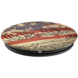 We The People Constitution USA Flag 2nd Amendment PopSockets Grip and Stand for Phones and Tablets