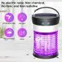 Bug Zapper, Fly Trap Mosquito Killer 3500V Solar Battery Powered Mosquito Zapper for Indoor Outdoor Backyard, Portable Waterproof IP66 Insect Trap Pest for Patio, Home, Camping, Travel
