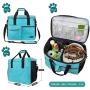 PetAmi Dog Travel Bag | Airline Approved Tote Organizer with Multi-Function Pockets, Food Container Bag and Collapsible Bowl | Perfect Weekend Pet Travel Set for Dog, Cat